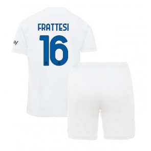 Inter Milan Davide Frattesi #16 Replika Babytøj Udebanesæt Børn 2023-24 Kortærmet (+ Korte bukser)